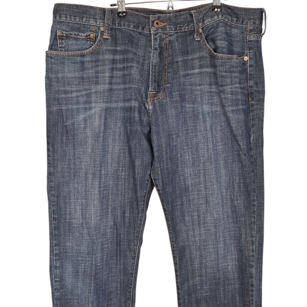 Lucky Brand 221 Original Straight Jeans Men 40x32 Blue Denim Medium Wash Stretch